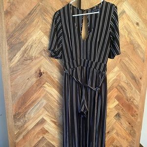 Crystal Doll dressy romper with floor length tail